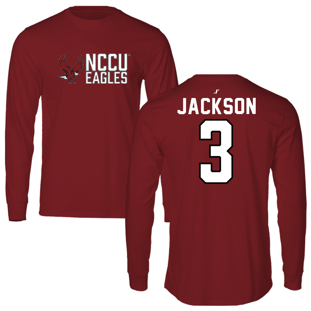 North Carolina Central University Softball Cardinal General Long Sleeve - #3 Samaria Jackson