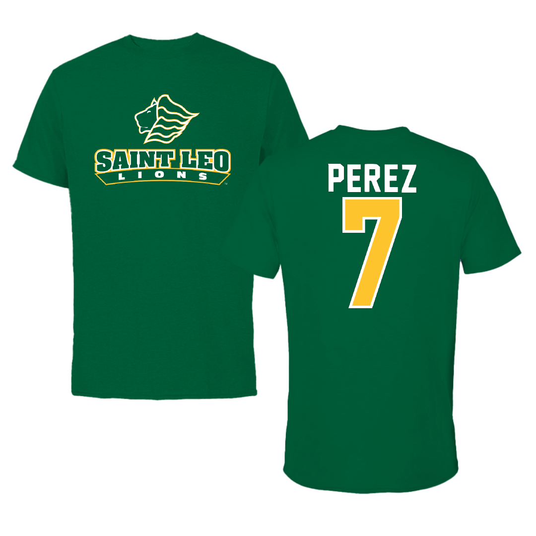 Saint Leo University Volleyball Forest Green Tee - #7 Paula Perez