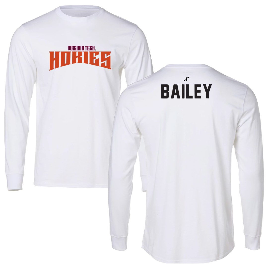 Virginia Tech Dance White Classic Performance Long Sleeve - Erin Bailey