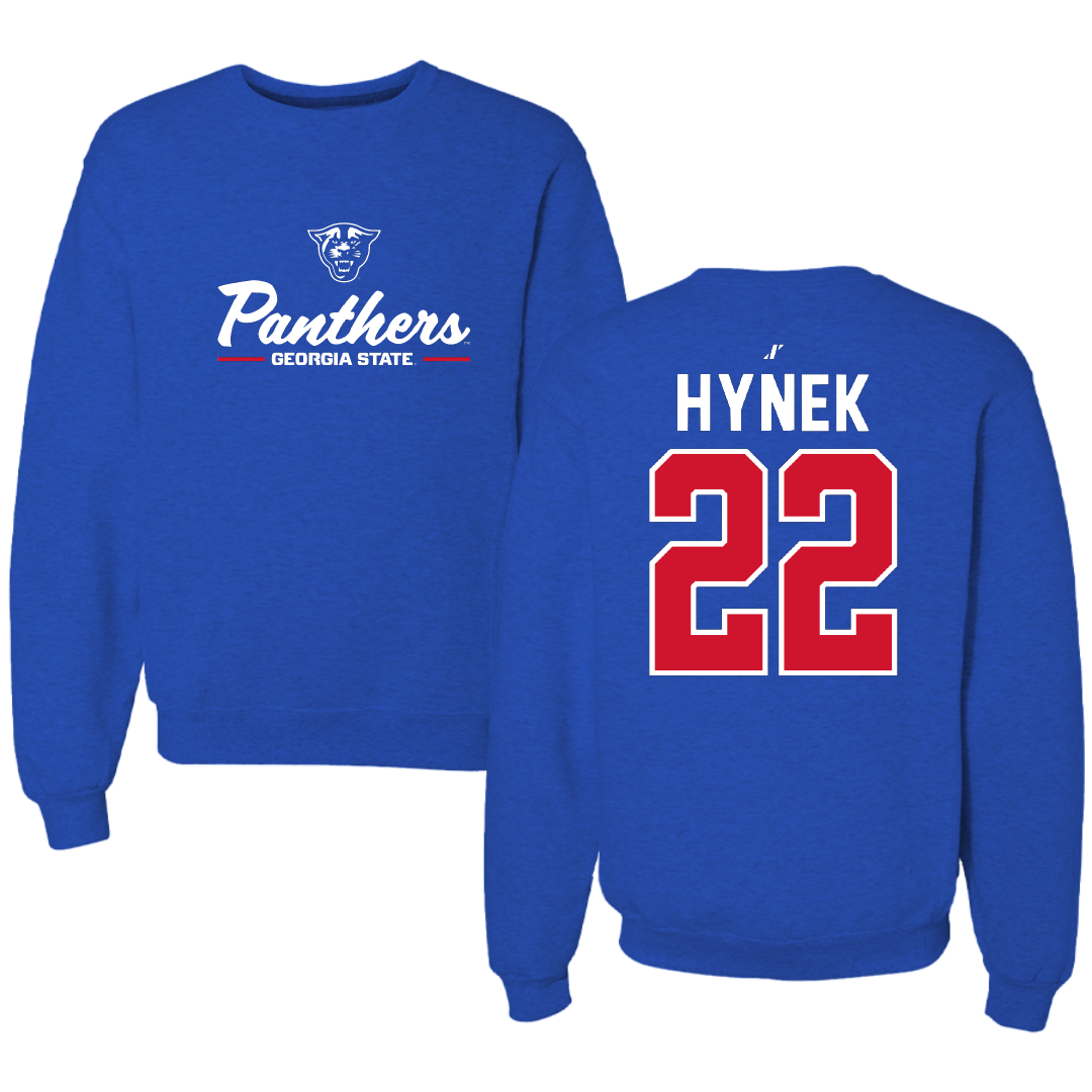 Georgia State University Baseball Blue General Crewneck - #22 Colin Hynek