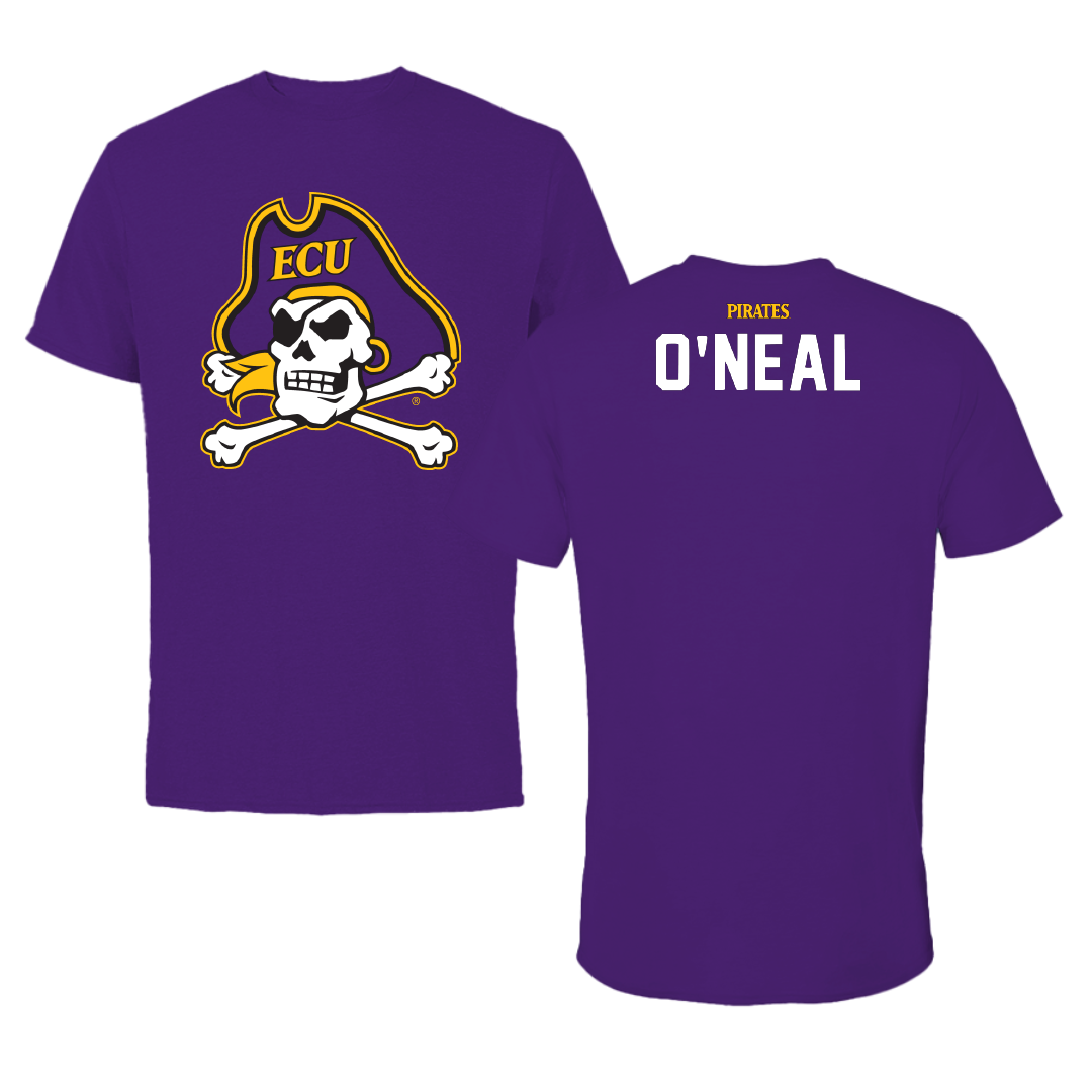 East Carolina University Golf Purple Performance Tee - Nathan O'Neal