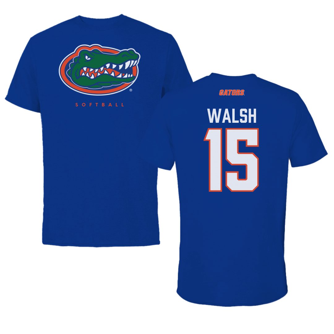 University of Florida Softball Blue Tee - #15 Reagan Walsh