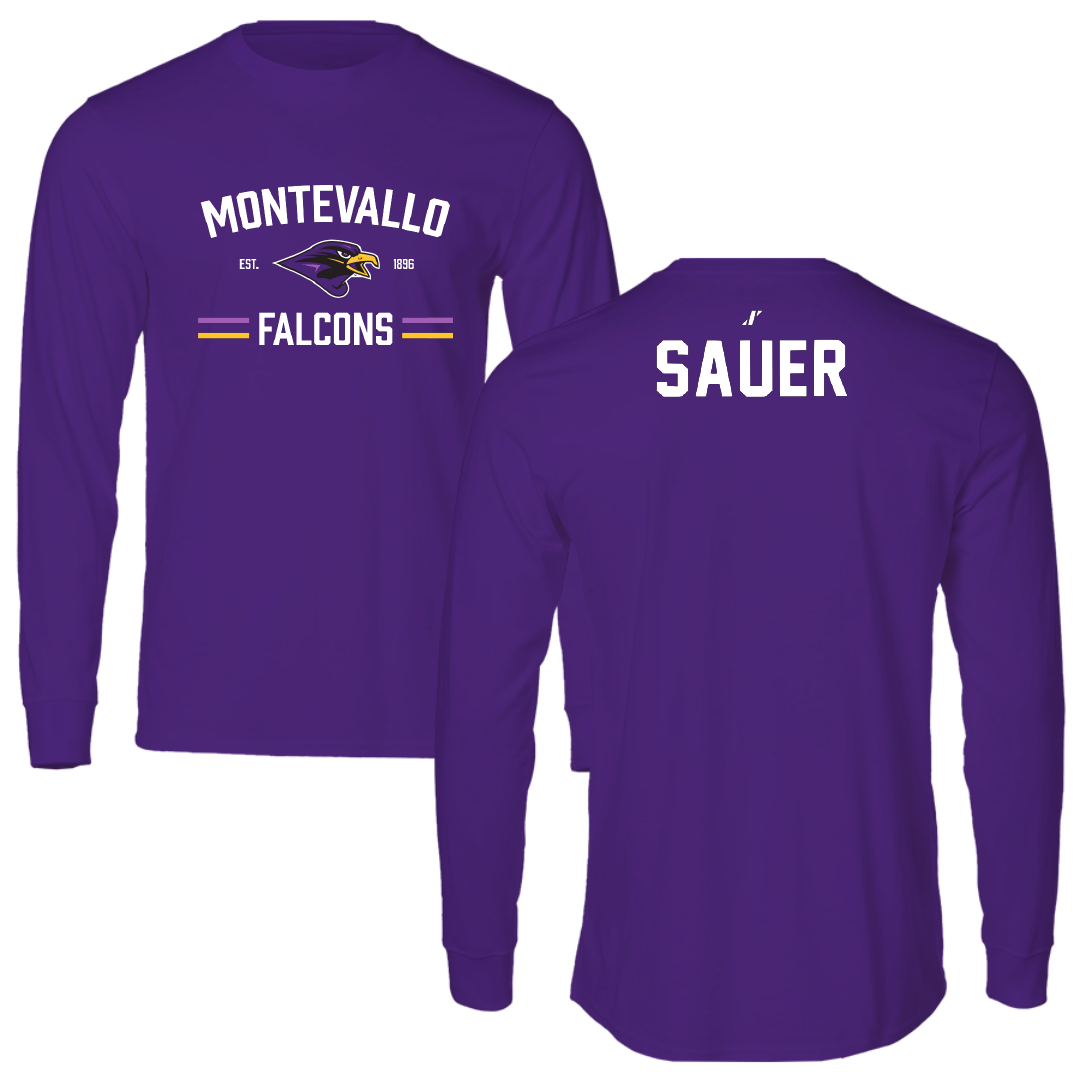 University of Montevallo Swimming & Diving Purple General Long Sleeve - Emily Sauer
