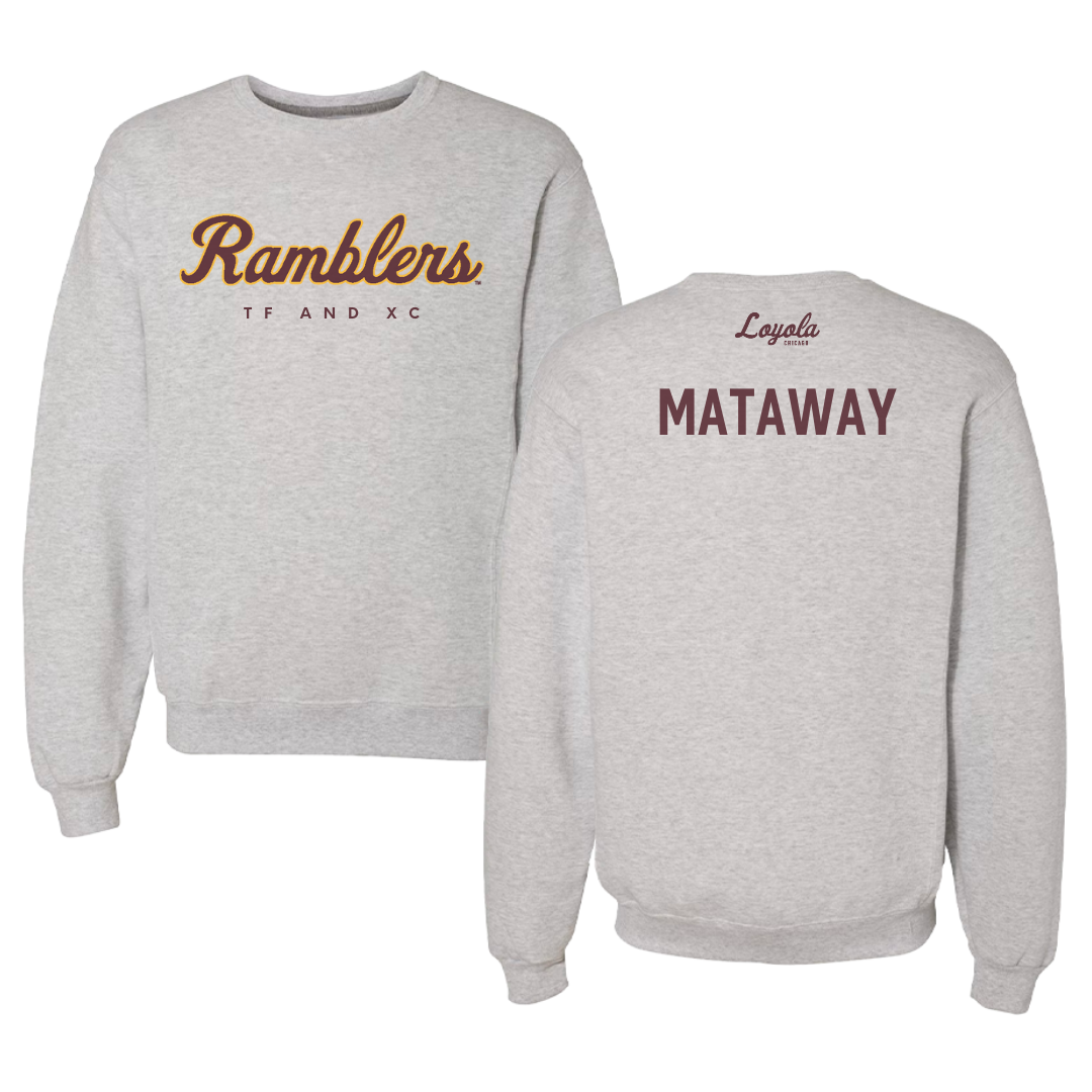 Loyola University-Chicago TF and XC Gray Crewneck - Lily Mataway