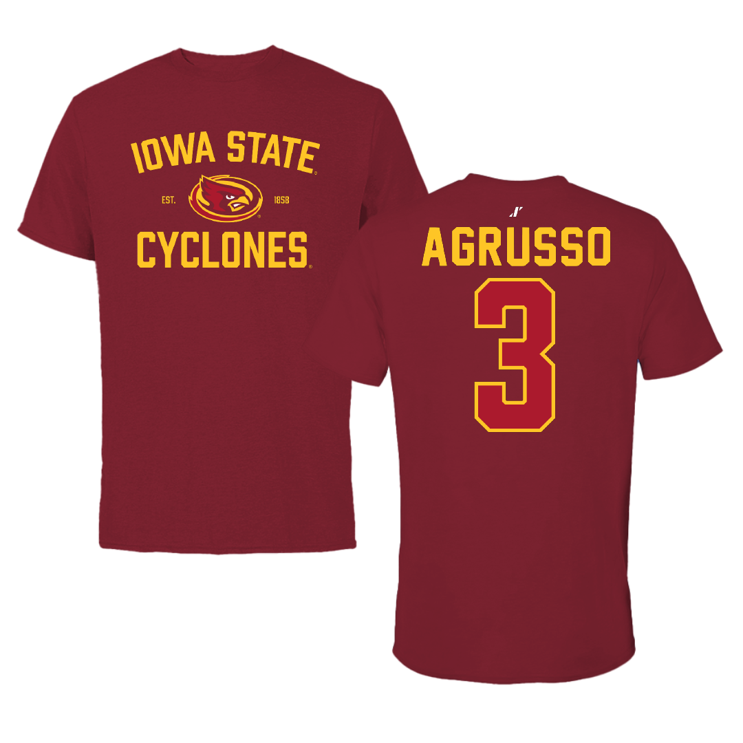 Iowa State University Soccer Cardinal General Tee - #3 Isabella Agrusso