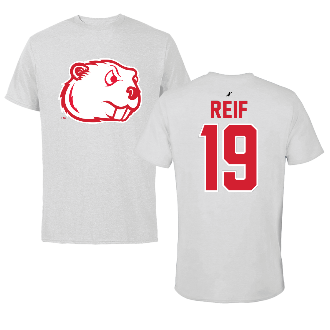 Minot State University Baseball Light Gray Performance Tee - #19 Bryson Reif