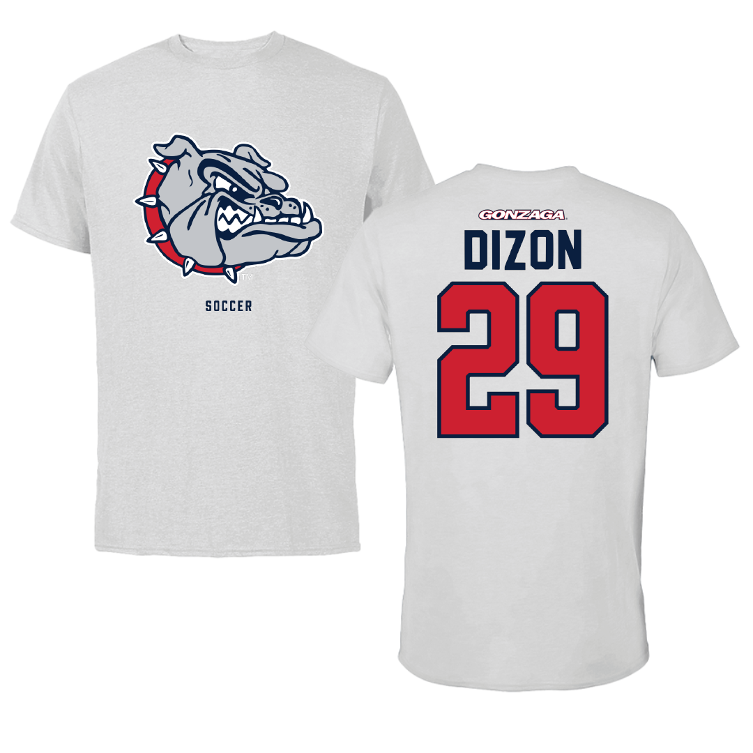 Gonzaga University Soccer Light Gray Performance Tee - #29 Audrey Dizon