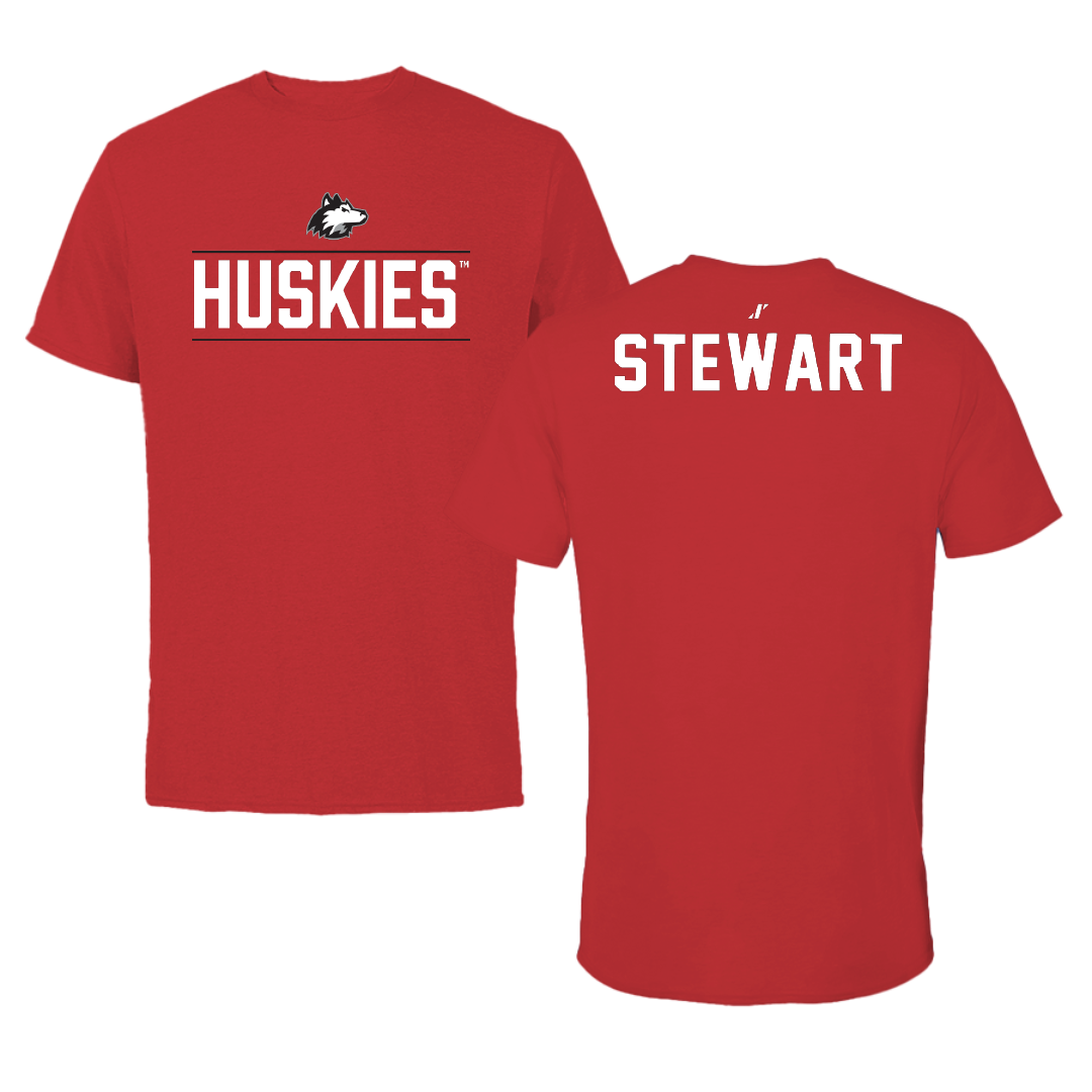 Northern Illinois University Wrestling Red General Performance Tee - Austin Stewart