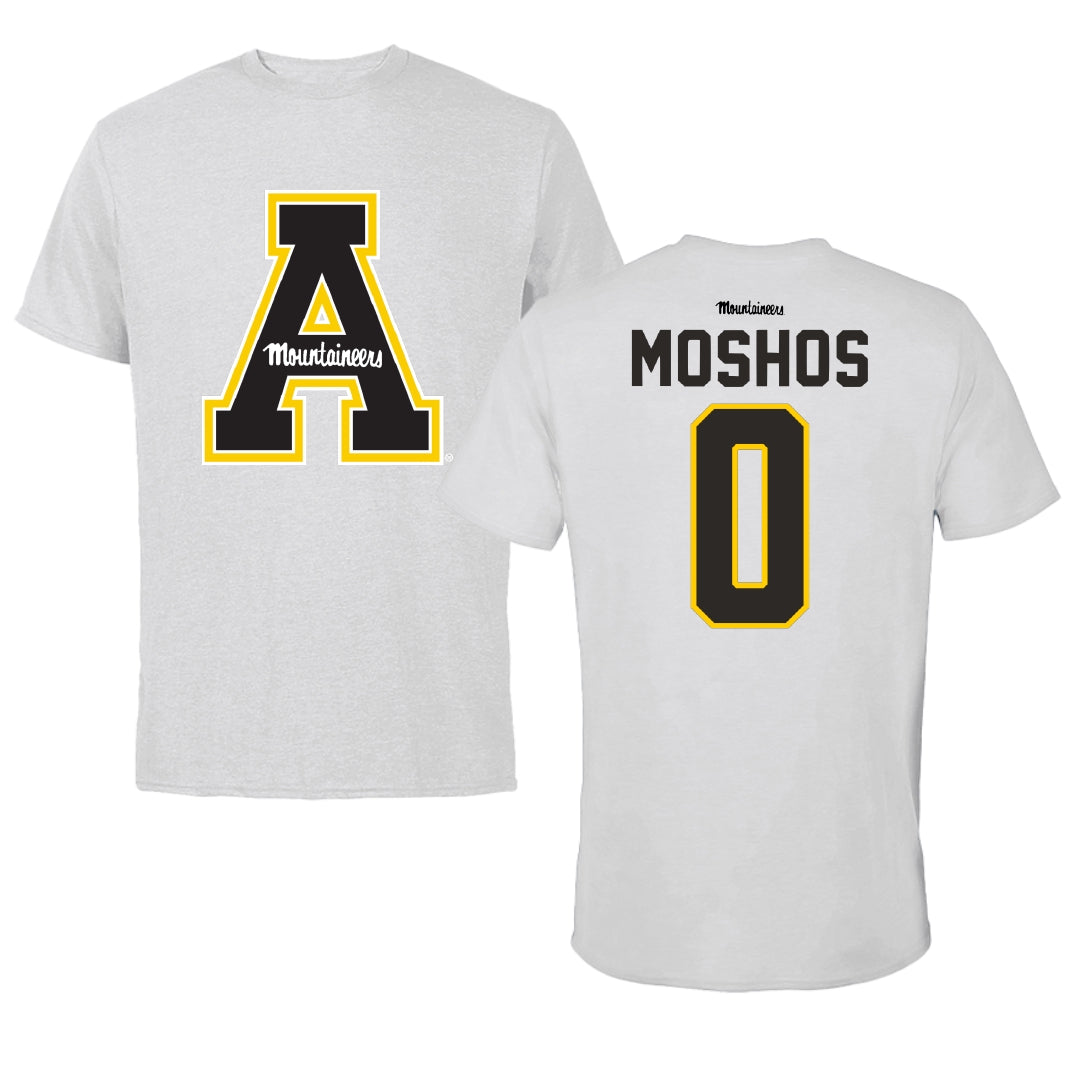 Appalachian State University Softball Light Gray Tee - #0 Sophie Moshos