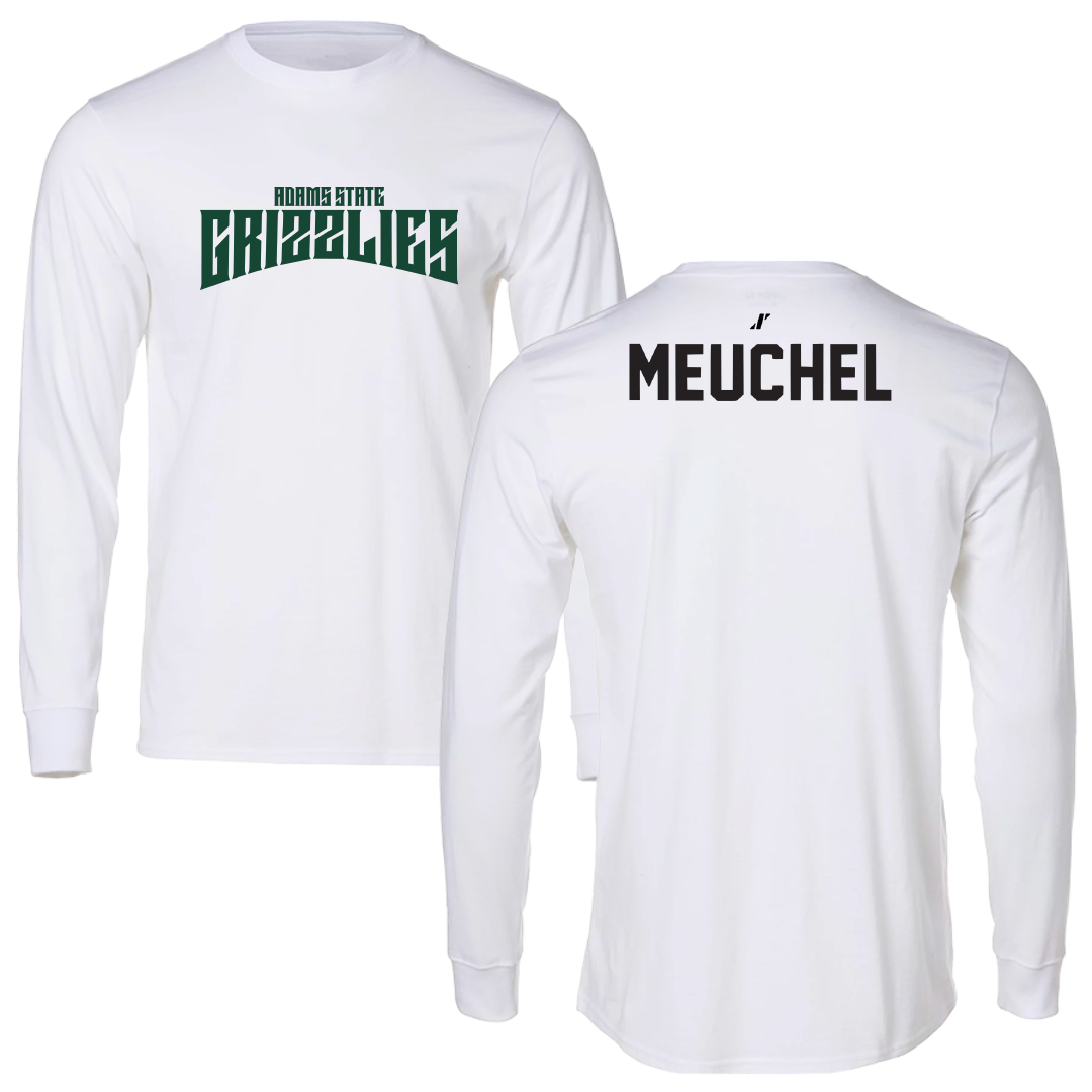 Adams State University Wrestling White Classic Long Sleeve - Cale Meuchel