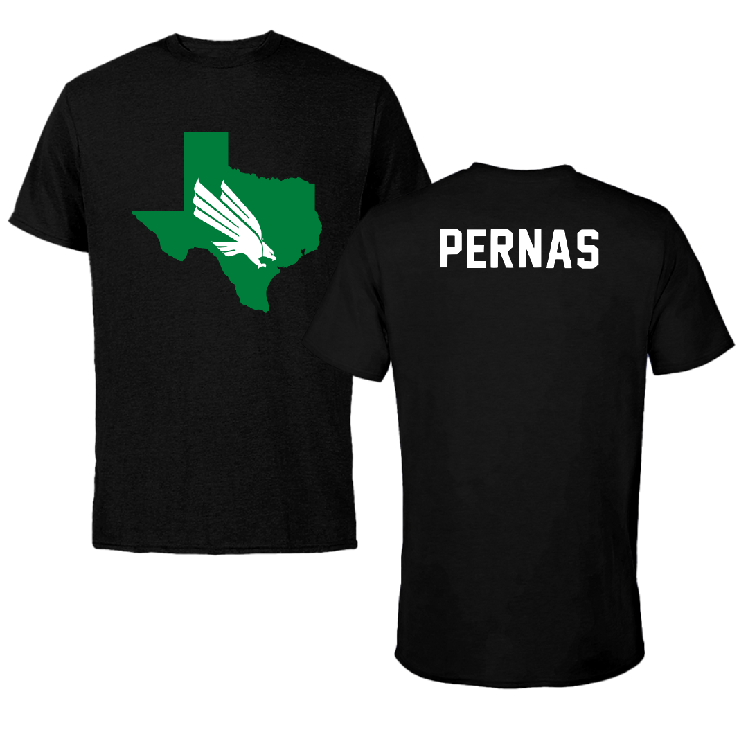 University of North Texas Football Black Performance Tee - Ramon Pernas