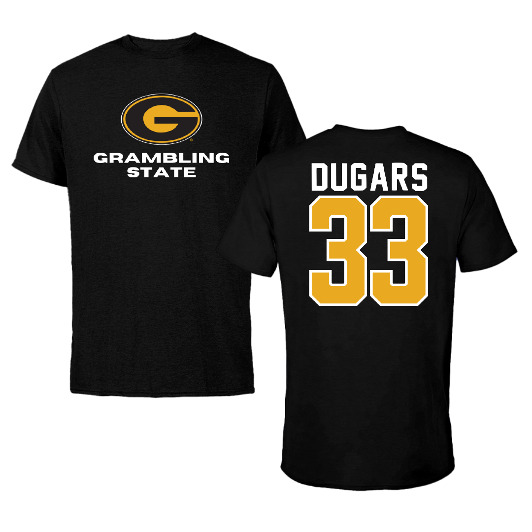 Grambling State University Softball Black Tee - #33 Aliyah Dugars