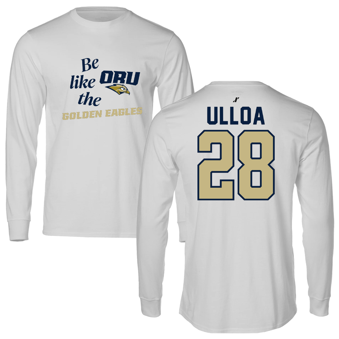 Oral Roberts University Soccer Light Gray Be Like Us Performance Long Sleeve - #28 Pierre Ulloa