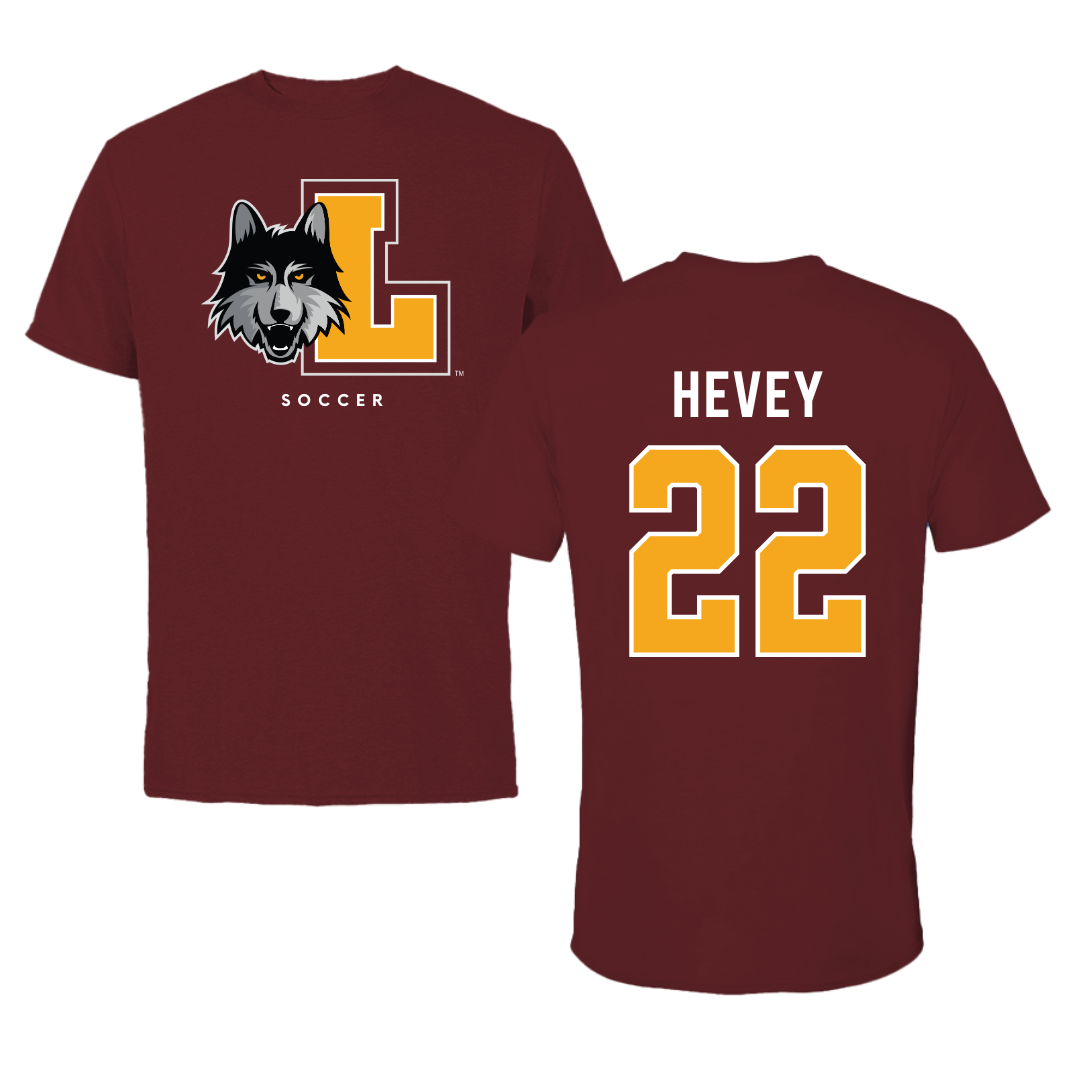 Loyola University-Chicago Soccer Maroon Mascot Performance Tee - #22 Zoe Hevey