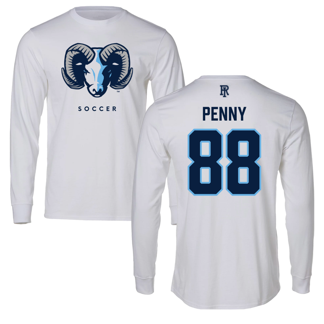 University of Rhode Island Soccer White Performance Long Sleeve - #88 Cierra Penny