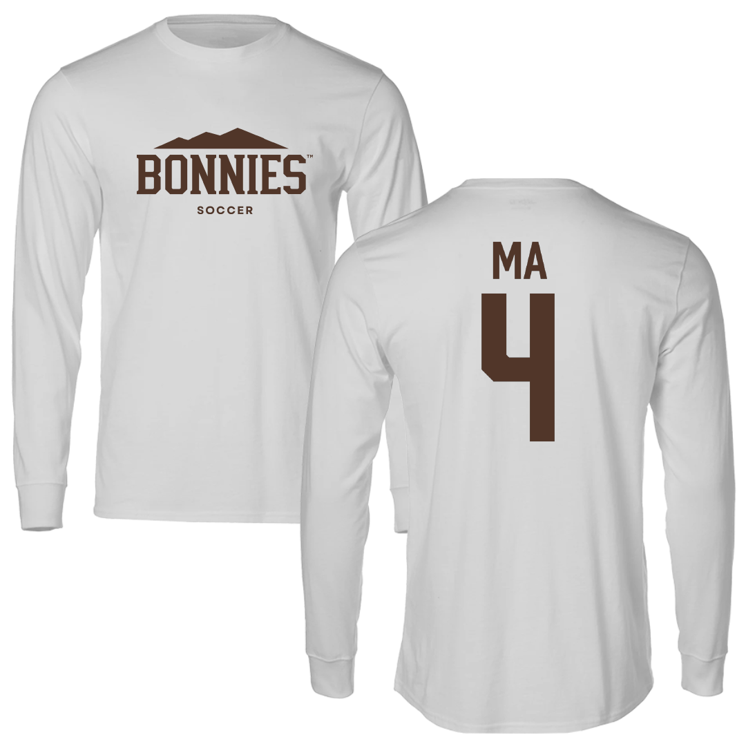St. Bonaventure University Soccer Light Gray Long Sleeve - #4 Lilly Ma