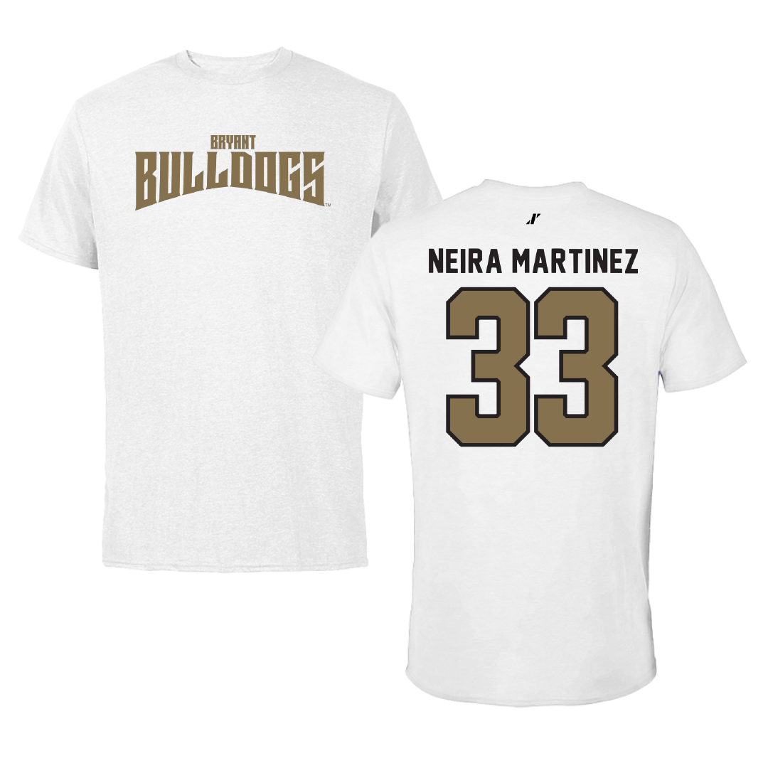 Bryant University Basketball White Classic Performance Tee - #33 Marta Neira Martinez