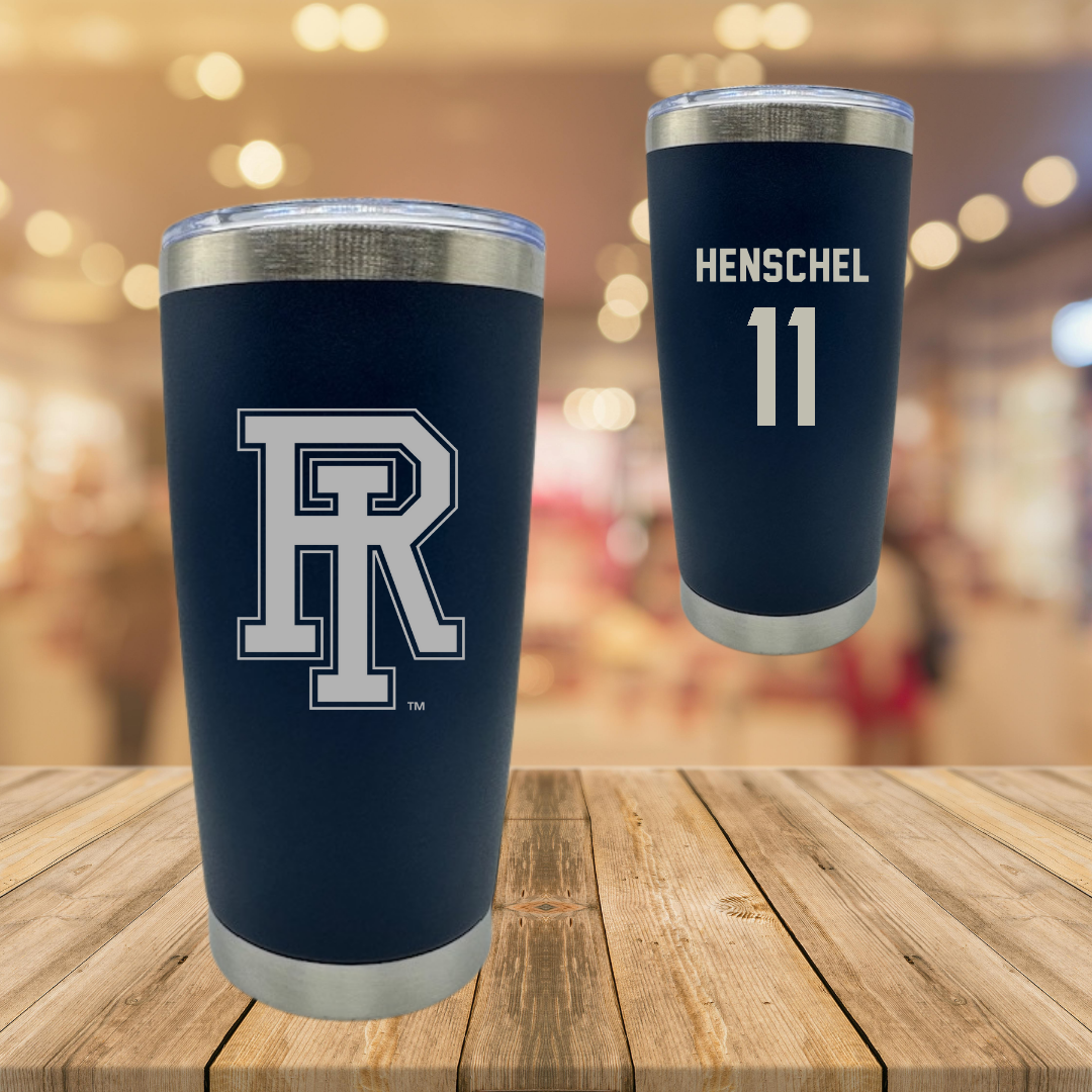 University of Rhode Island Baseball Navy Stainless Steel Tumbler - #11 Ryan Henschel