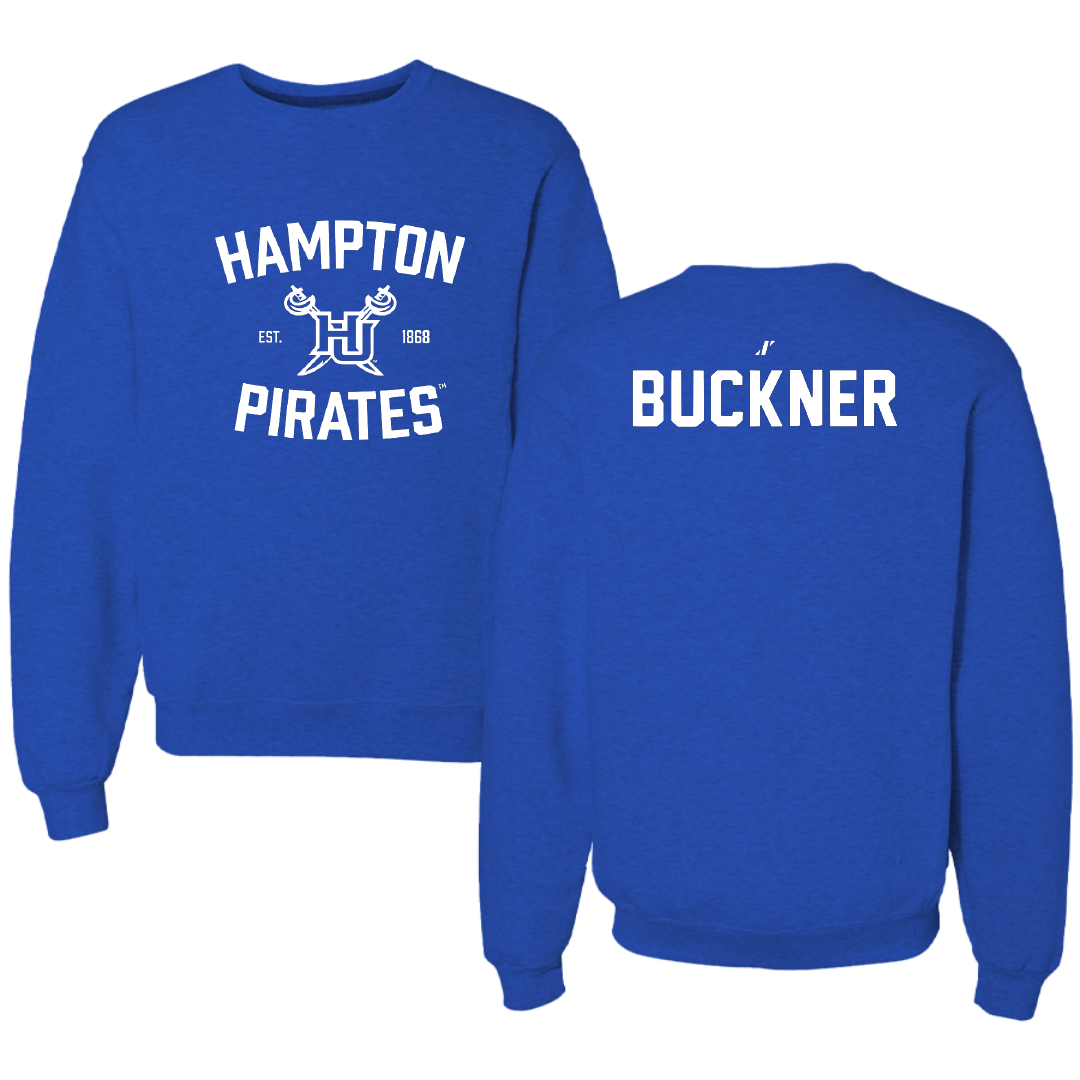 Hampton University Triathlon Blue General Crewneck - Niya Buckner
