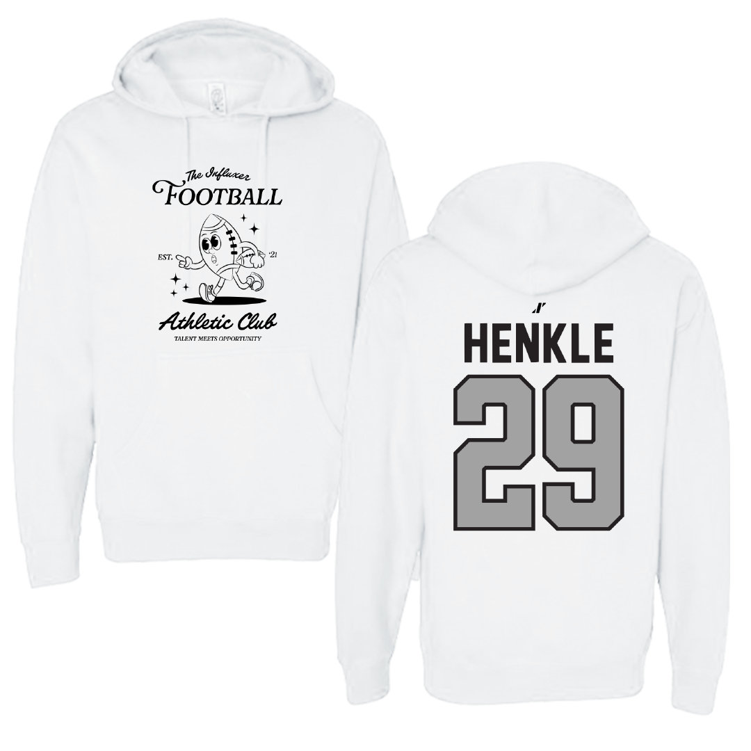 Football White Influxer Athletic Club Hoodie - #29 Trevor Henkle