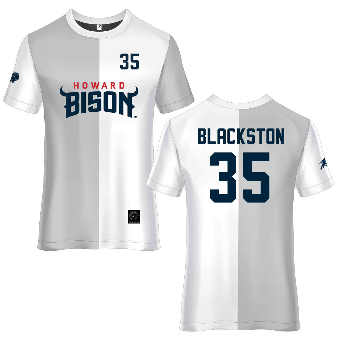Howard University White Soccer Jersey - #35 Maya Blackston