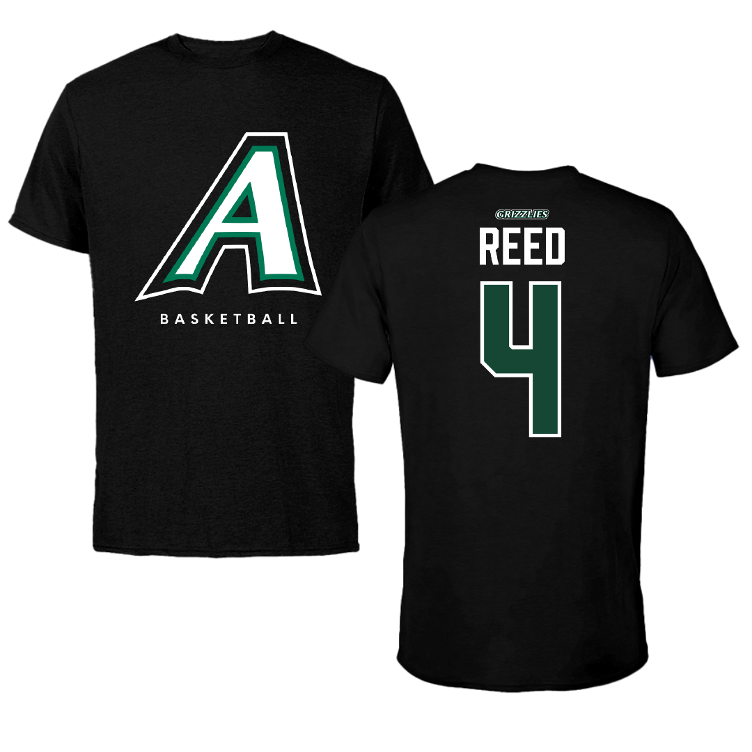 Adams State University Basketball Black Block Performance Tee - #4 Jaylin Reed