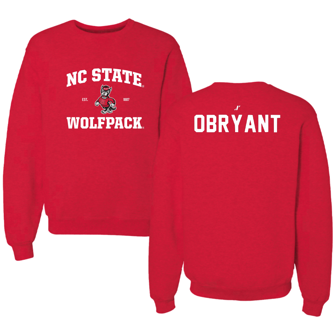 North Carolina State University Gymnastics Red General Crewneck - Bella Obryant