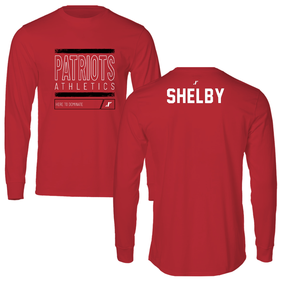 Dallas Baptist University TF and XC Red Dominate Long Sleeve - Noah Shelby