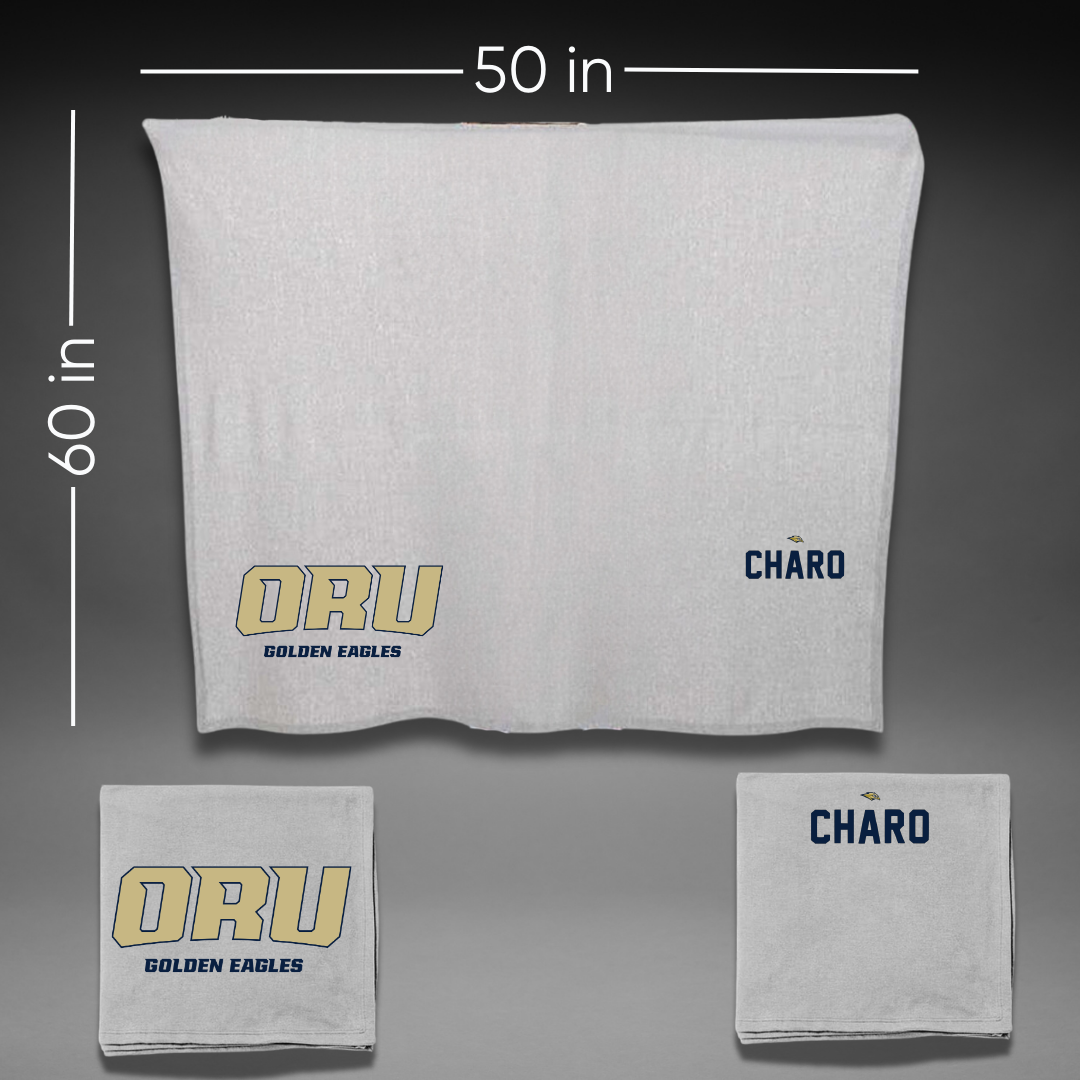 Oral Roberts University TF and XC Gray Blanket - Raeann Charo