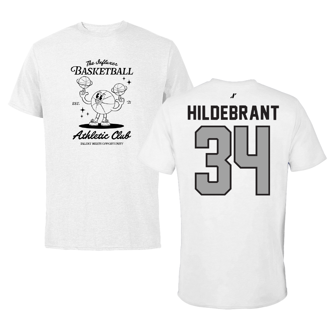 Basketball White Influxer Athletic Club Tee - #34 Garrison Hildebrant