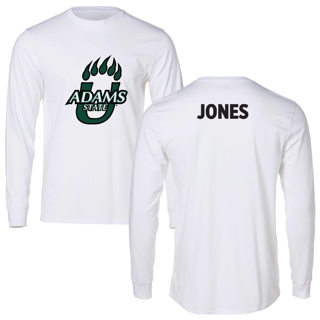 Adams State University Swimming & Diving White Performance Long Sleeve - Joshua Jones
