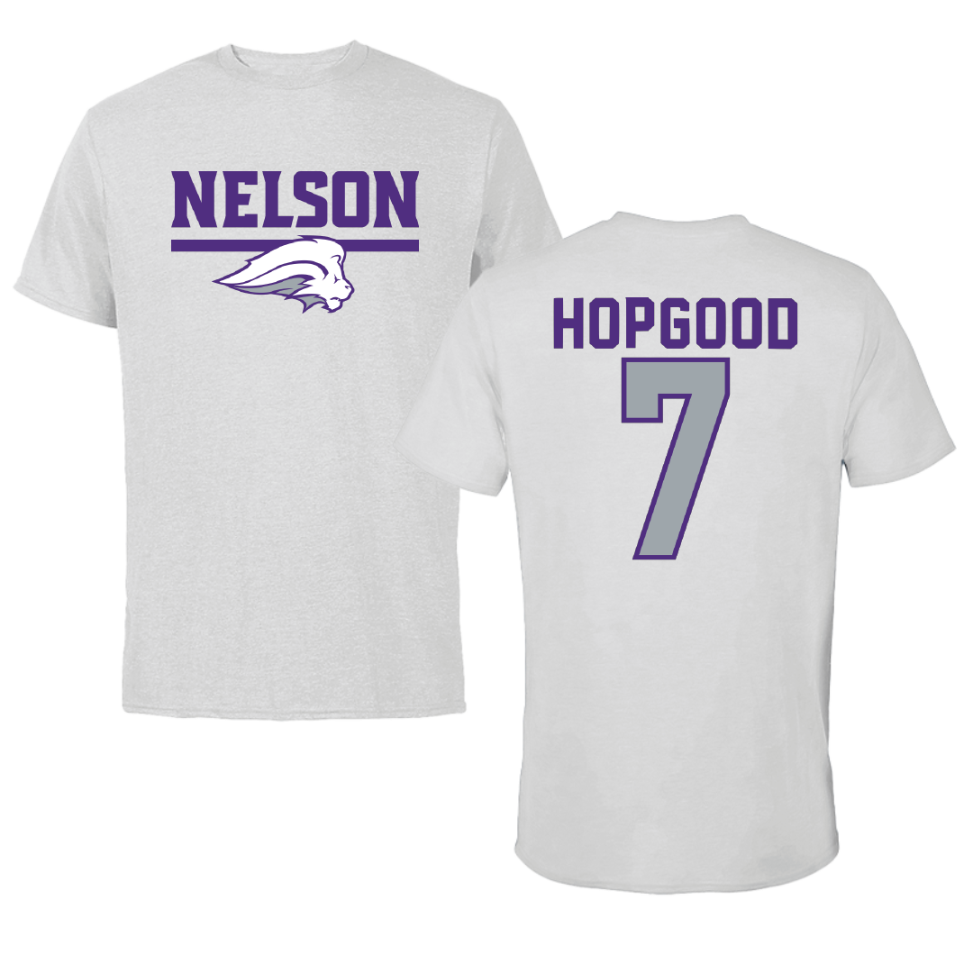 Nelson University Softball Light Gray Performance Tee - #7 Cadence Hopgood