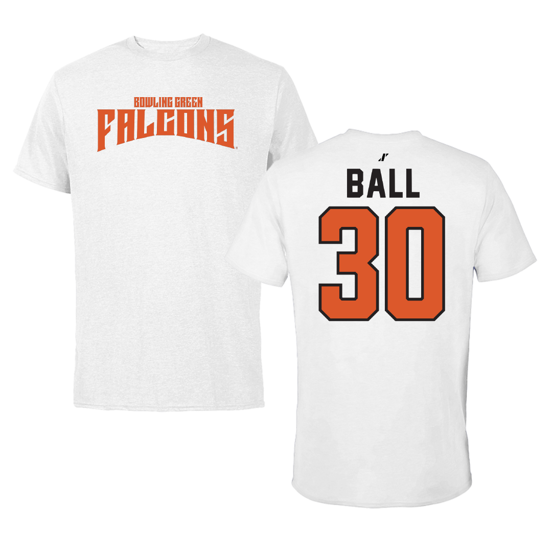 Bowling Green State University Soccer White Classic Performance Tee - #30 Jason Ball
