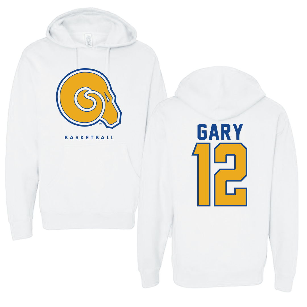 Albany State University Basketball White Hoodie - #12 Christian Gary