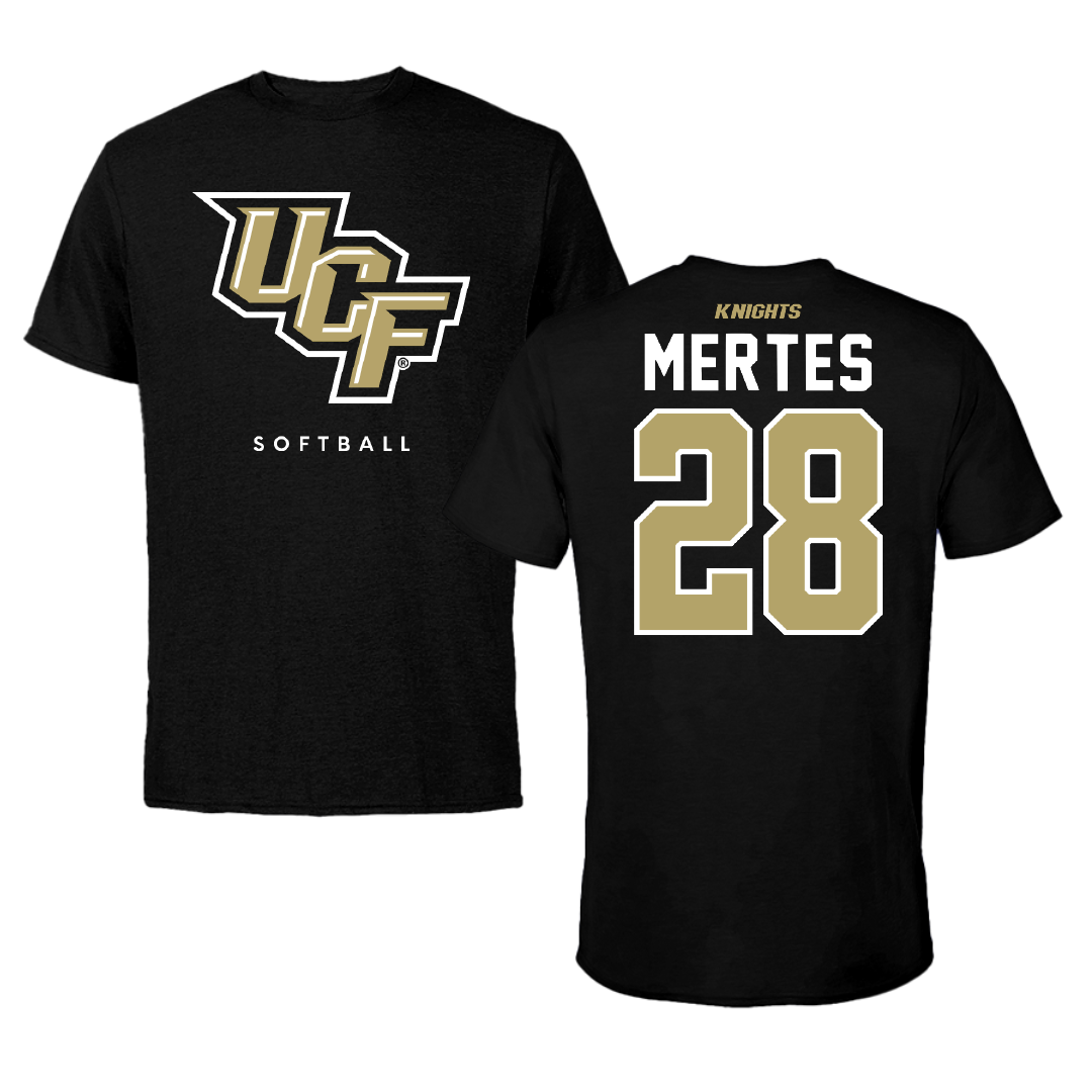 University of Central Florida Softball Black Performance Tee - #28 Izzy Mertes