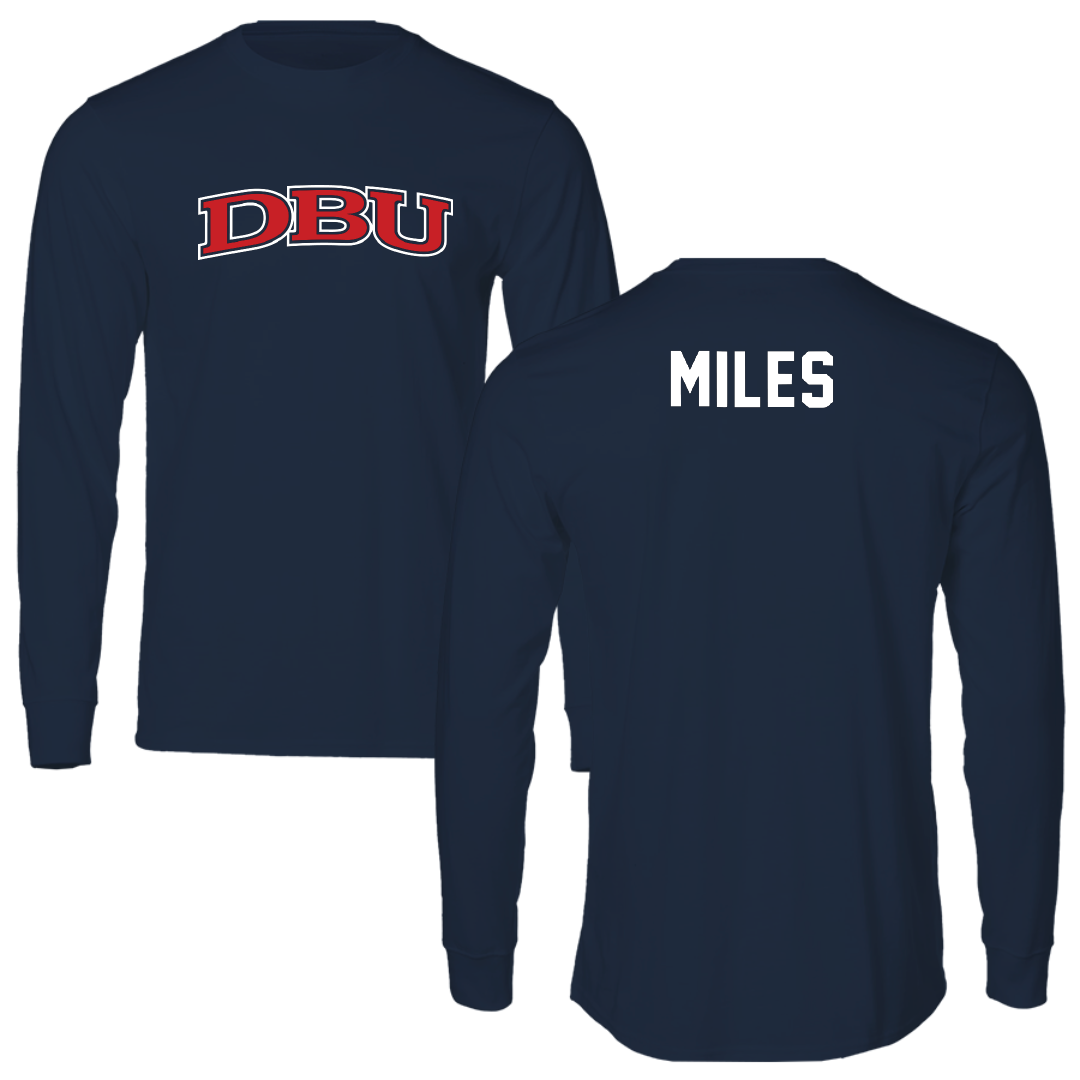 Dallas Baptist University TF and XC Navy DBU Long Sleeve - Jordan Miles