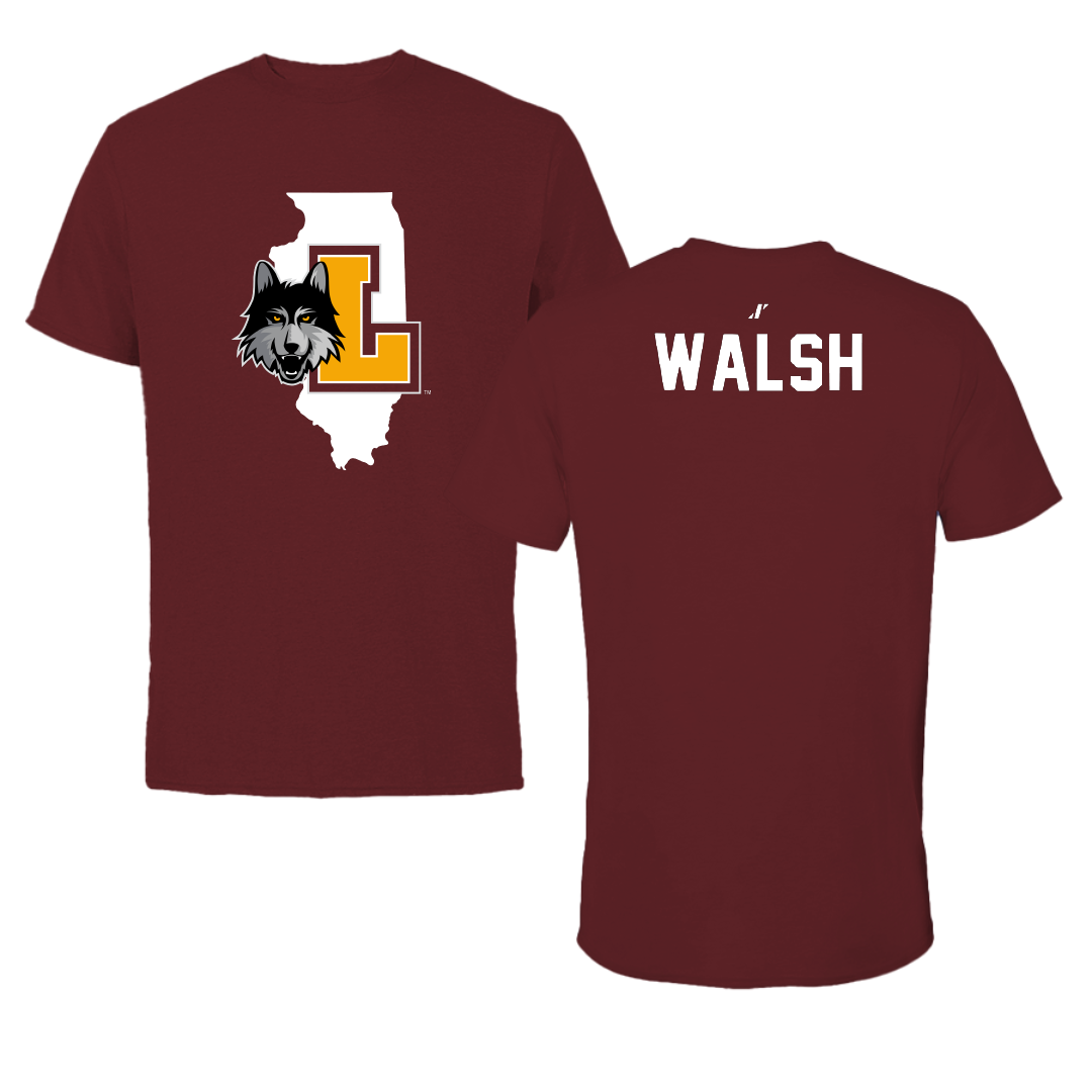 Loyola University-Chicago Golf Maroon State Performance Tee - Ryan Walsh