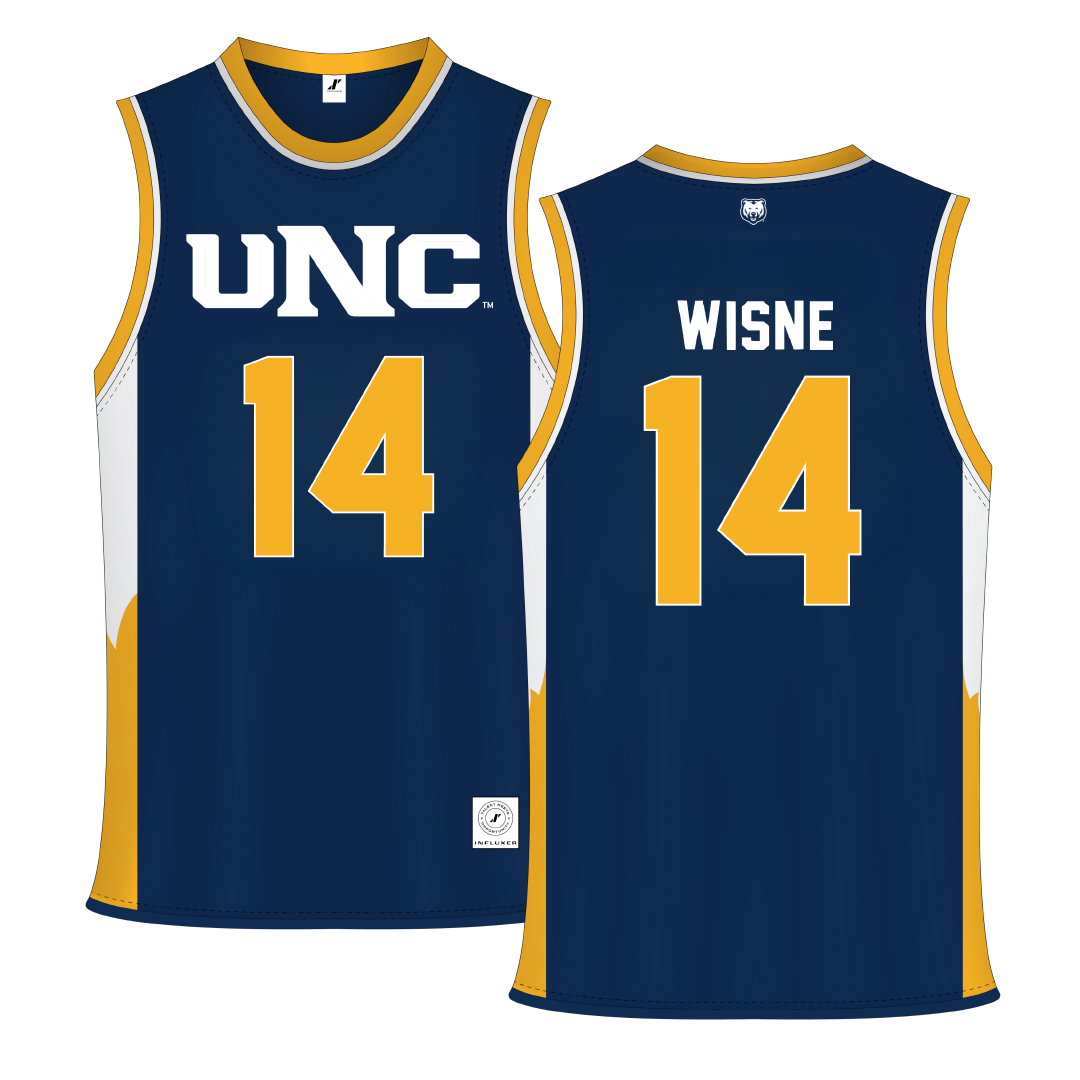 University of Northern Colorado Navy Basketball Jersey - #14 Brock Wisne