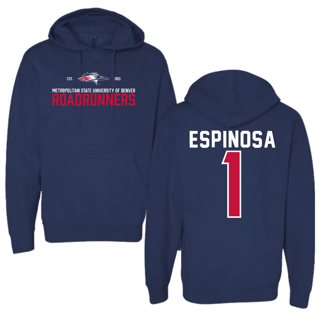 Metropolitan State University of Denver Basketball Navy General Hoodie - #1 Mikylah Espinosa