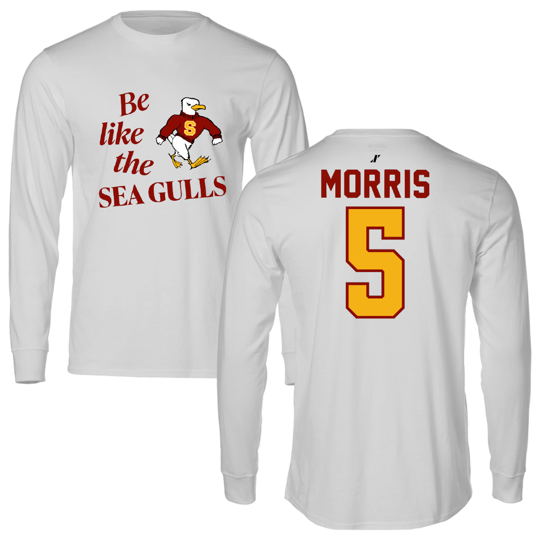 Salisbury University Baseball Light Gray Be Like Us Long Sleeve - #5 TJ Morris