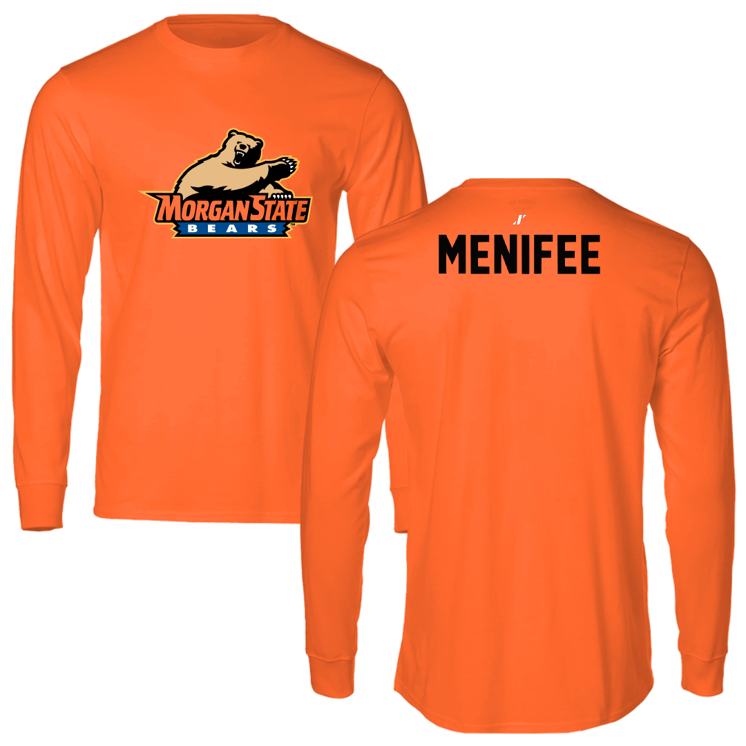 Morgan State University Wrestling Orange Long Sleeve - Kingsley Menifee
