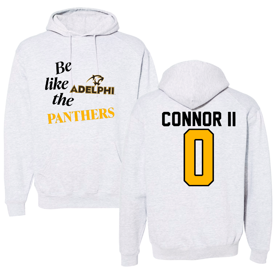 Adelphi University Basketball Light Gray Be Like Us Hoodie - #0 Al-Fatir Connor II