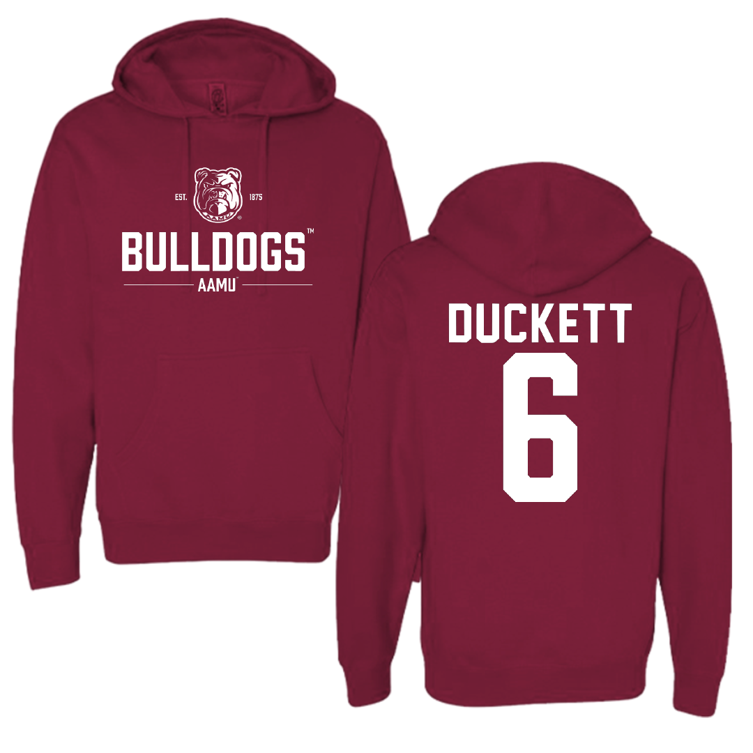 Alabama A&M University Volleyball Maroon General Hoodie - #6 Bailey Duckett