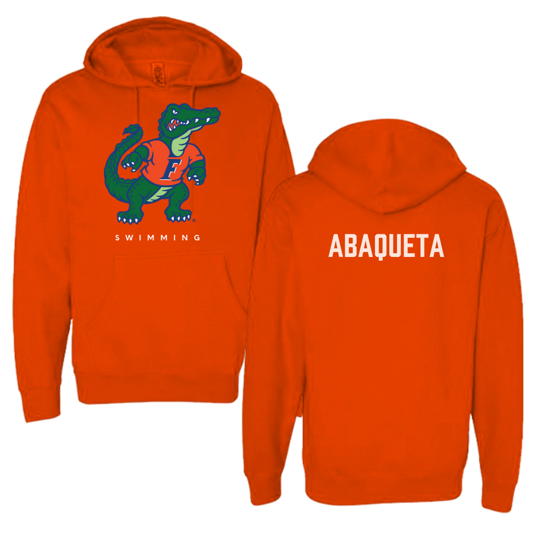 University of Florida Swimming & Diving Orange Hoodie - Cameron Abaqueta