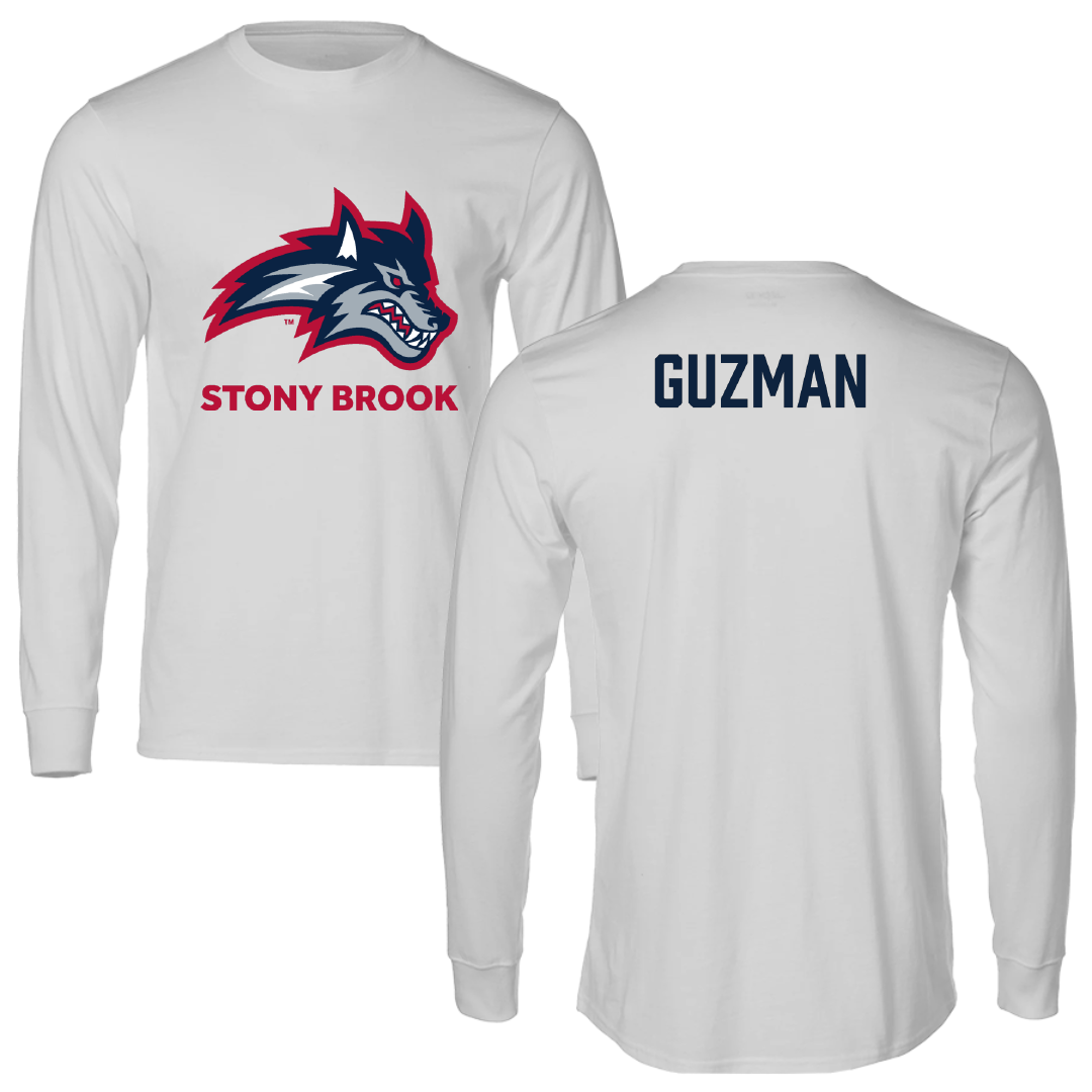 Stony Brook University TF and XC Light Gray Performance Long Sleeve - Amelie Guzman