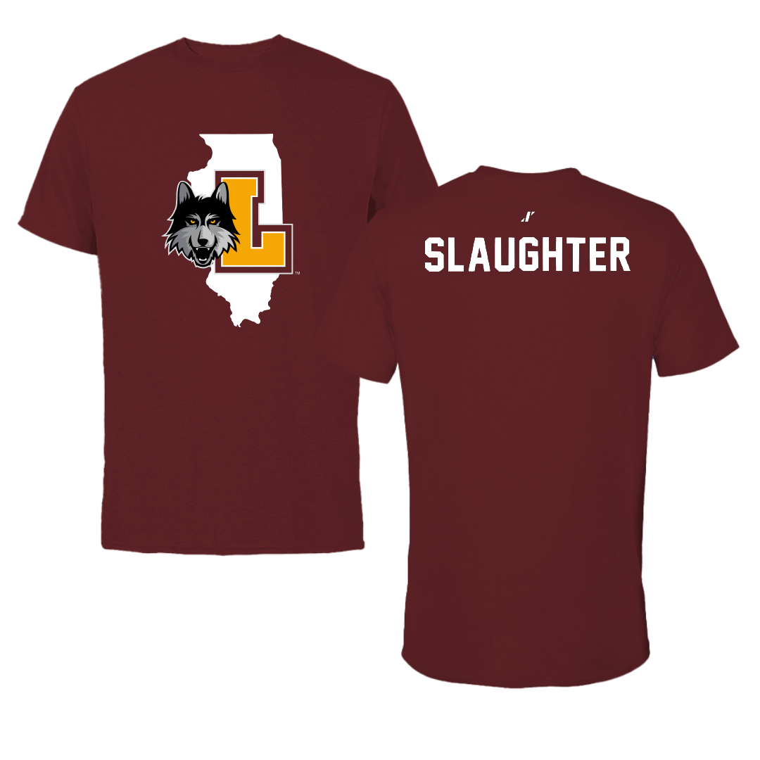 Loyola University-Chicago TF and XC Maroon State Tee - Jack Slaughter