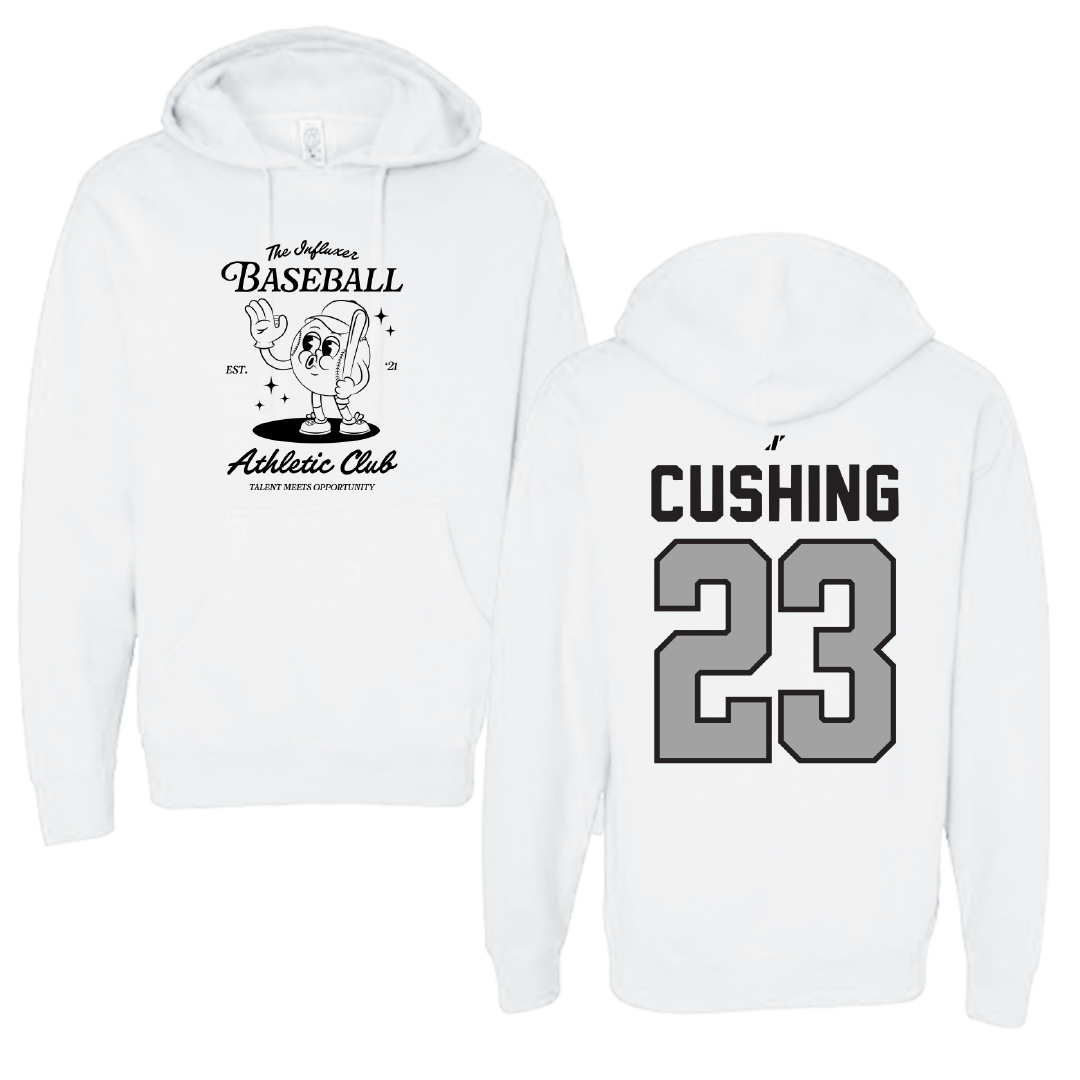Baseball White Influxer Athletic Club Hoodie - #23 Stone Cushing