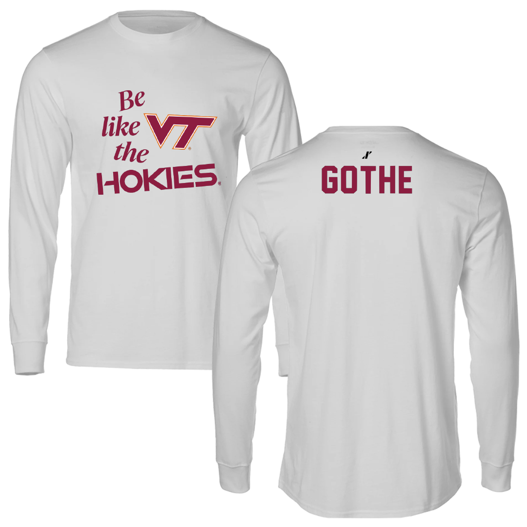 Virginia Tech Dance Light Gray Be Like Us Long Sleeve - Marceda Gothe