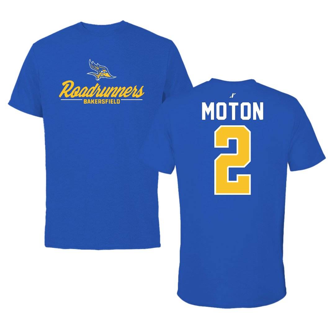 California State University-Bakersfield Soccer Blue General Tee - #2 Solei Moton