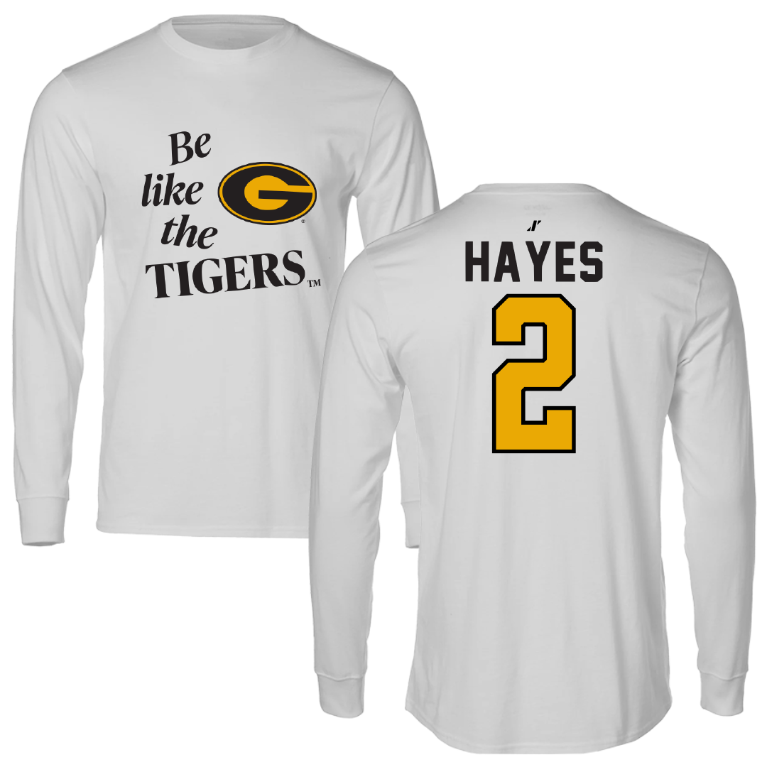 Grambling State University Baseball Light Gray Be Like Us Long Sleeve - #2 Nyan Hayes